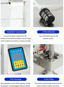 Máquina Automática para Envasar y Empaquetar Bolsas de Líquidos, Resistente a la Oxidación, para Alimentos, Productos Químicos Diarios, Vinagre, Salsa de Soya, Productos para el Cuidado de la Piel y Agua - Product Image 4