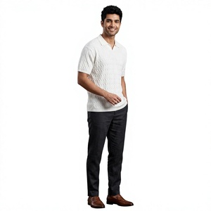 T-shirt non tissé respirant à manches courtes pour homme, coupe classique, couleur unie, avec logo personnalisé OEM, style décontracté - Product Image 1