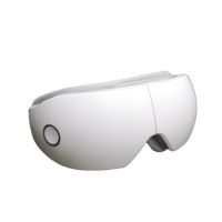 Masseur oculaire électrique avec vibration, chaleur, pression d'air, télécommande sans fil, fonction de minuterie, ABS + cuir PU, musique