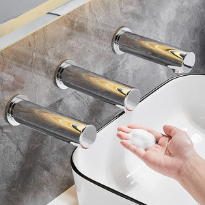 Distributeur de savon automatique mural encastré sans contact, style robinet, pour mousse désinfectante pour les mains, distributeur de liquide dissimulé - Product Image 1