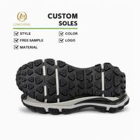 Semelles de chaussures de course légères, amortissantes et flexibles LONGHENG modèle LH-3671, en EVA + TPR + TPU composite.