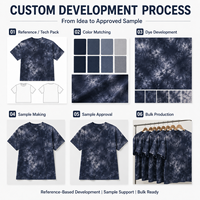 T-shirt Tie Dye Nuage 100% Coton Streetwear – Fabricant de Vêtements en Gros OEM ODM pour Commandes de Marques en Gros