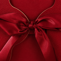 Boîte cadeau rigide personnalisée de luxe avec gaufrage, épaisseur 2 mm, fermeture à ruban, logo en feuille d'or pour bijoux, cosmétiques, cadeaux de fêtes