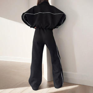 2025 Neue anpassbare Damen Casual Breath able Spring Langarm Cardigan Sport pullover Solid Pants Fashion Women - Product Image 3