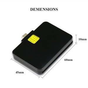 Tbfit xách tay loại C chip Đầu đọc thẻ Nhà Văn OTG di động đầu đọc thẻ tín dụng thanh toán ISO 7816 <span class=keywords><strong>EMV</strong></span> cac IC Đầu đọc thẻ thông minh - Product Image 3