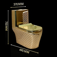WC à Chasse d'Eau Complète BGS Design Nord-Européen Blanc et Or, Ensemble de Toilettes de Salle de Bain Fournisseurs Toilettes Fille Chinoise