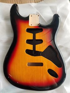 Holesale-Aliso de alta calidad de color opcional, 2 piezas y 3 piezas de pintura sin pintura, cuerpo de guitarra eléctrica para kit personalizado - Product Image 5