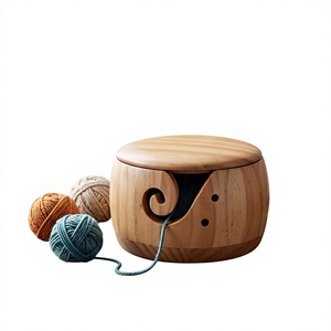 AZ ENTERPRISES Tazón de Madera para Hilos, Diseño Sencillo, Portátil, Moderno, 15 cm de Largo, 5 mm de Grosor, para Tejer a Mano, Almacenamiento Duradero para Manualidades - Product Image 4