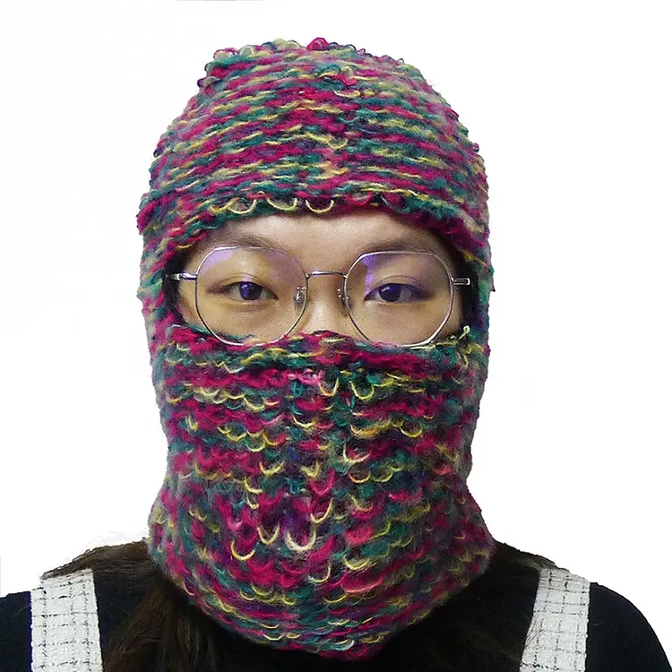 नई शैली बुनना कंफ़ेद्दी चेहरा स्की मुखौटा Balaclava खेल हूडि कस्टम घास Beanie के लिए एक 1 छेद पार्टी टोपी कैप्स महिलाओं पुरुषों वयस्क