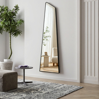 Miroir mural rectangulaire surdimensionné moderne avec cadre décoratif en verre, grand format, écologique et anti-explosion