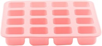 Moule à glaçons en silicone écologique, durable, de qualité alimentaire, 16 cavités, petit format carré, pour chocolat, bonbons, biscuits, sucre, outil de pâtisserie
