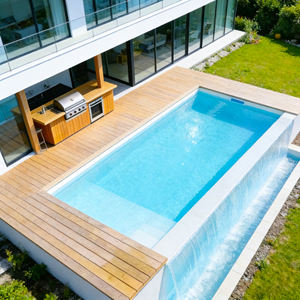 Piscine familiale complète en fibre de verre multifonctionnelle pour l'extérieur, piscine en fibre de verre enterrée de 6 mètres, grande piscine de luxe abordable - Product Image 2