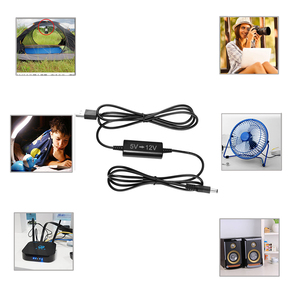 Convertisseur 5V vers 12V, Power Bank, Routeur <span class=keywords><strong>Wifi</strong></span> 2464, Câble Convertisseur DC USB 5V vers 9V - Product Image 2