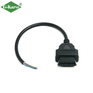 Cavo OBD Femmina a 16 Pin Durevole con Filo Aperto 12V 30cm, Cavo di Prolunga Universale per Diagnostica Auto, Scanner ELM327 per Test ECU Fai-da-Te - Product Image 1
