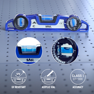 Sali công nghiệp cấp độ chính xác cao 246mm phổ từ tinh thần cấp 3 loại CẦU bong bóng để đo mức - Product Image 2