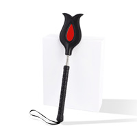 Jouets sexuels, accessoires SM, Pagaie en cuir rétractable Rose, Pagaie d'entraînement pour esclave féminine, Punition alternative, Bondage