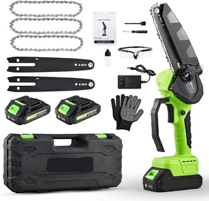 Motosierra Inalámbrica Mini de <span class=keywords><strong>6</strong></span> Pulgadas, Motosierra Portátil de Mano para Cuidado del Jardín, Compatible con Batería de 20V MAX - Product Image 1