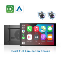 Vente en gros d'écran intelligent multimédia pour voiture 10,1 pouces Incell CarPlay Android Auto, lecteur multimédia Android 14 à huit cœurs, universel pour voiture, garantie d'un an
