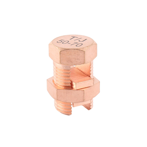 <span class=keywords><strong>SUNJ</strong></span> haute qualité T/J série TJ-16 laiton/cuivre connecteur de boulon fendu ligne robinet pince 16mm2 fabrication en gros - Product Image 2