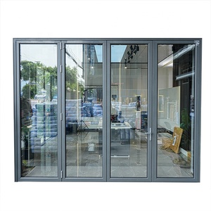 Puerta plegable de acordeón con aislamiento exterior estándar de América Canadá que puede ser ingeniosa plegable y estirable - Product Image 1