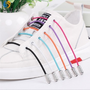New Fashion Lazy No Tie Shoelaces Metal Capsule Pill Style Buckle Lock <strong>Elastic</strong> Shoe <strong>Laces</strong> - Product Image 4