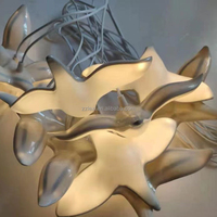 Lustre moderne de luxe LEXI en cristal papillon, plafonnier LED en acrylique, fonctionne sur piles, personnalisable, décoration de salon