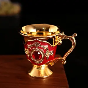 Hot Selling Good Grade Brass Gold Color Thick Mini Copper Drinking Beer Cup