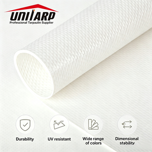 Bâche en PVC 630 g/m² ivoire clair, membrane de protection, tissu enduit, rouleau de bâche pour couvertures de remorques - Product Image 1