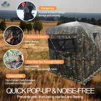 Tente de camouflage pour la chasse, abri portable en tissu Oxford à montage rapide pour la chasse au cerf et au dinde, OEM