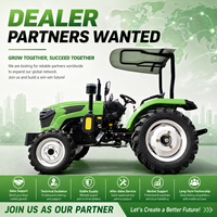 Nuevo Modelo de Tractor de Ruedas LAWNIO con Motor Diésel, Elevación Hidráulica Potente para Pequeñas y Medianas Granjas, Tractor Agrícola