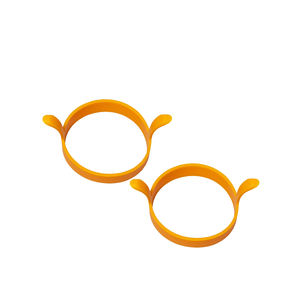 Lebensmittelechte Silikon-Eierpfanne mit Doppelgriffen, Runde Silikon-Eierpfanne, DIY Runder Eierbratring - Product Image 4