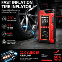 Arrancador de Coches Portátil de Emergencia de Alta Resistencia 12V con Power Bank de 6000mAh, 8000mAh, 10000mAh, Carga Rápida y Luz LED para Camiones de Gasolina
