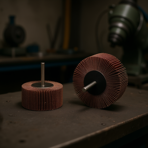 Disco de Pulir Cónico Fervi, Óxido de Aluminio, Resina Adhesiva, Accesorio para Desbarbar y Pulir - Product Image 3