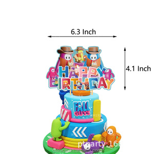Belle automne gars <span class=keywords><strong>jeu</strong></span> thème enfants fête d'anniversaire décor plaque Cupcake Toppers ballons ensembles automne fête décor bébé douche fournitures - Product Image 3