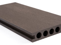 Wasserdichtes WPC-Terrassendeck 140x25mm Hohlkammer-Verbundholz mit Holzmaserung Modernes Design Außendeck für Innenhof, Park & Schlafzimmer