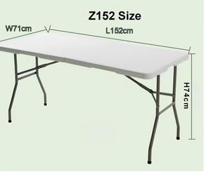 Tavolo <span class=keywords><strong>da</strong></span> Pranzo Pieghevole Rettangolare Moderno per Esterni, Impilabile in Rattan per Catering, Picnic, Hotel, Parchi e Magazzini - Product Image 4