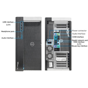 Sử dụng tân trang delle t7610 Máy tính để bàn Máy Trạm Dual Xeon E5-2620 đồ họa Rendering ban đầu K2200 Máy Trạm - Product Image 3