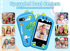 Kinder-Smartphone Weihnachts- und Geburtstagsgeschenke Spielzeugtelefon mit Dual-Kamera Musikplayer Puzzle-Spielen Touchscreen-Telefon Kamera - Product Image 2