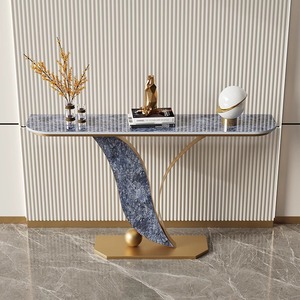 Tavolo Console Moderno di Lusso Regolabile in <span class=keywords><strong>Oro</strong></span> con Pannello MDF <span class=keywords><strong>e</strong></span> Garanzia di 1 Anno per <span class=keywords><strong>Arredamento</strong></span> Soggiorno - Product Image 3