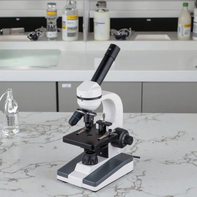 BIOSTELLAR XSP-116L Electric Student Monocular Microscope LED Light Source Optimal for Laboratory Use