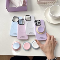 Coque de téléphone XP1400 Color Block Couleur Unie avec Support Compatible iPhone 17/16 PRO MAX Housse de Protection Personnalisée iPhone 15/14P