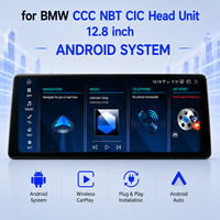 Système multimédia automobile Android 12,8 pouces avec CarPlay sans fil et Android Auto pour BMW CCC NBT CIC, écran tactile IPS, GPS