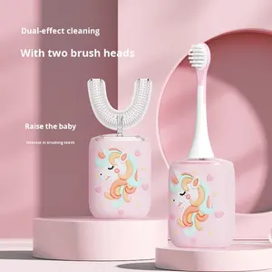 Spazzolino elettrico per bambini con setole morbide, impermeabile IPX7, divertente a forma di cartone animato per sorrisi sani - Product Image 1