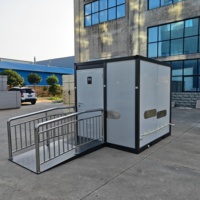 Toilettes portables de luxe, abordables et haut de gamme, structure en acier, sanitaires mobiles, conteneurs chimiques, maisons préfabriquées