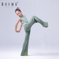 121126009 Baiwu Ballet formation longue lâche Yoga pantalon Sport Gym pantalon danse porter des vêtements pour filles femmes