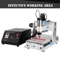 Zhong Hua Jiang Professionele Desktop CNC Routermachine 3020 3/4-assige Mini Kleine Hobbymachine voor hout, metaal en aluminium frezen