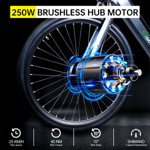 Bicicleta Eléctrica al por Mayor desde Almacén Europeo con Motor de 250W, Neumáticos 700c*40c, 36v 10.4ah, Frenos de Disco, para Adultos - Product Image 6