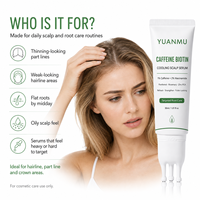 Ampoule de Soin Capillaire OEM ODM Marque Privée à la Caféine, Niacinamide, Biotine et Romarin pour un Cuir Chevelu Apaisé et des Cheveux Plus Volumineux (Roll-on)