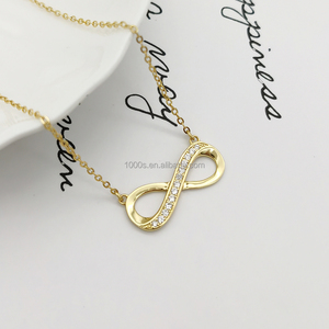 <span class=keywords><strong>Pendentif</strong></span> symbole Infinitys plaqué or 18 carats <span class=keywords><strong>pendentif</strong></span> en argent sterling 925 <span class=keywords><strong>pendentif</strong></span> en or colliers femmes bijoux fins forme personnalisée - Product Image 2