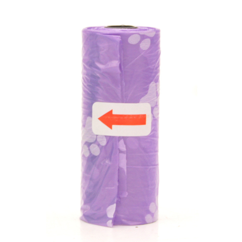 Sac à déjections canines - Imprimé violet